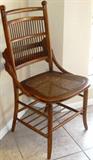 Thomasville Spindle Back Church/School House Chair with Book Back and Cane Bottom