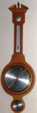 Banjo Wood Case Wall Airguide Barometer, Thermometer and Hydrometer