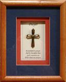Framed Prayer Cross with Proverb