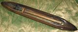 antique wooden weaving loom or yarn shuttle complete with Spindle