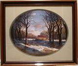 "Morgan's Clearing" Psalm 143:8 by Larry Dyke Signed & Numbered 172/1600 Museum Mounted and Double Mat Print with solid wood Frame.
"Cause me to hear thy loving kindness in the morning for in thee do I trust: cause me to know the way wherein I should walk; for I lift up my soul unto thee."