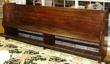 Antique 8' Church Pew (8'L x 20" D x 37"H at back)