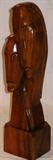 Carved Teak Statue 19"