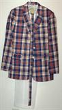 Vintage "One University Place" Man's Plaid Sport Coat with Matching Belt 
"Levi's Menswear" Vi tage White Polyester Pants