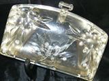 Vintage 1950-60's Rhinestone Lucite Clutch