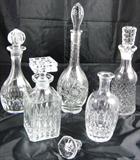 Collection of Cut Crystal Decanters