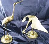 Solid Brass Crane Set (20"H)