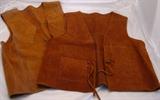 Leather Buck Skin Vest