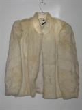 Vintage White Rabbit Fur Jacket