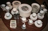 Avon "Currier and Ives" 5 piece place setting for 16