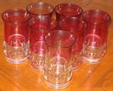 Tiffin "King's Crown Set of 6 Ice Tea Tumblers