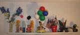 Shelf of misc Figurines and Novelties