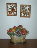 Early 20th century fruit chalk ware