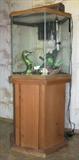 Large Floor Model Aquarium Complete with light, pump, ornaments, etc