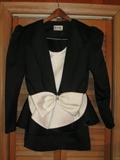 R & K Evening Ware Ladies black and white suit