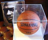 Michael Jordan Signed Basket Ball in Case
