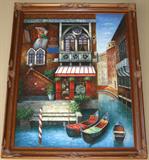 Giclee Canvas:  Vience Street Scene