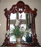 Reproduction Rococo Style Vicorian Mirror (56" x  48 3/4")