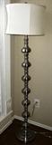 Brushed Silver Metal Floor Lamp