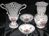 NEW Dresden Vases & Mint/Nut Dishes