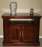 Mahogany 2-Door TV Stand