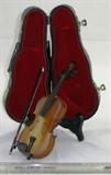 Miniature 8" Violin with Bow in case