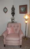 Pink Check Easy Chair. (1 of 2)
