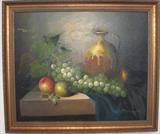 Frank Lean Still Life Oil on Canvas