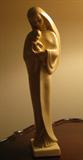 Roman Art Co. Robia Ware Vintage Chalk Modonna and Child Figurine.