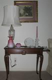 One of pair Mahogany Tea Tables