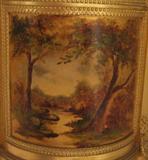 Vitrine Hand Painted Senic side panels