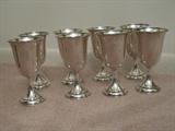 8 Sterling Goblets