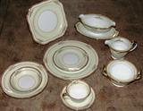 Noritake "Rosina" Dinnerware:  6 Piece Place Setting Service for 4 including Dinner Plates, Square Luncheon Plates, Dessert/Salad Plates, B&B Plates, Dessert/Berry Bowls, Cup & Saucers.  Also additional Dinner, Salad, Bread & butter plates, Saucers and also Soup Salad Bowls.