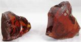 Large Chunks of Red Slag Glass