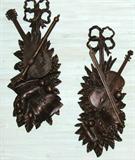 Bombay Co 2000 Cast Musical Instrument Plaques (34"L x 13"w)