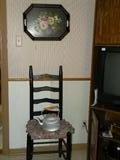 Black Paint Ladder Back Kitchen Chair