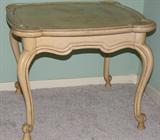 French Provencial Small Yellow Paint Table/Plant Stand