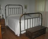 Wonderful Solid Brass Antique Double Bed.