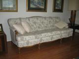 Beautifully Upholstered Queen Anne Style Sofa