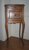Fine French Humidor End Table w/pink marble top