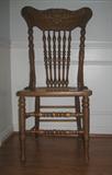 Press back cane bottom chair