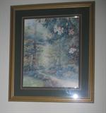Lena Liu Signed and numbered frmed Print "Magnolias Path"