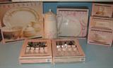 Pfaltzgraff "Tea Rose" Mint In Box: (5 pcs) Starter set of serving pieces, Vacuum Coffee Carafe, 2 - 20 pcs Set of Flatware and 5 Piece Hostess Set, 8 Each 5 Piece Place Setting mint in box.
