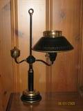 Black Metal Colonial Style Desk Lamp C1960-1970's