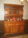 Tell City Hardrock Maple Open Hutch China Cabinet
