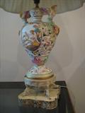 Closeup of the Base of the Capodimonte Lamp