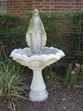 Birdbath with A Madonna in Center
