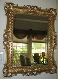Ornate Gold Syroco Style Mirror