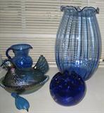 Blue Glass Closer View