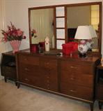 Wonder Mid-Century Modern Triple Dress. Also one of a pair of Mid- Century Night Stands